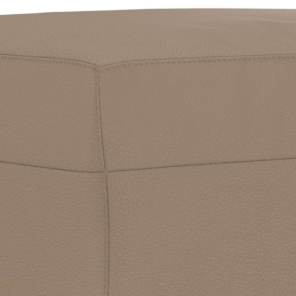 Σετ Σαλονιού 3 τεμ. Καπουτσίνο Συνθετικό Δέρμα Μαξιλάρια