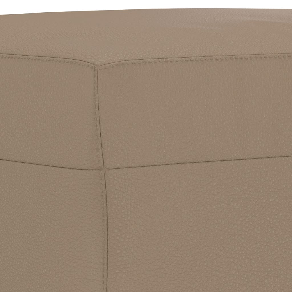 Σετ Σαλονιού 3 τεμ. Καπουτσίνο Συνθετικό Δέρμα Μαξιλάρια