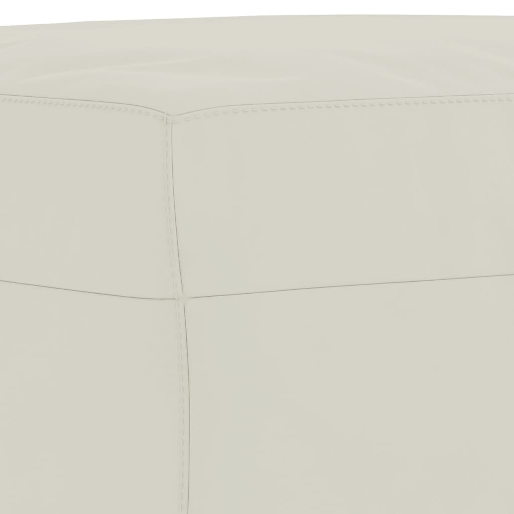 Πολυθρόνες Σετ 3 Τεμαχίων Κρεμ από Βελούδο με Μαξιλάρια