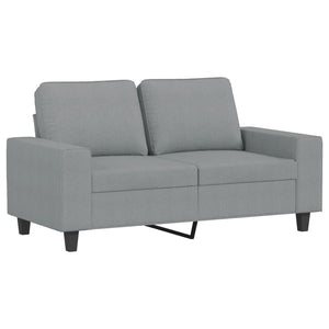 Σετ Σαλονιού 3 Τεμαχίων Ανοιχτό Γκρι από Ύφασμα