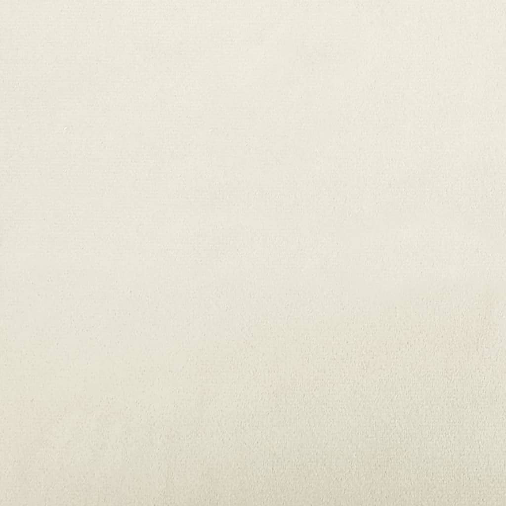 Σετ Σαλονιού 2 Τεμαχίων Κρεμ Βελούδινο με Μαξιλάρια