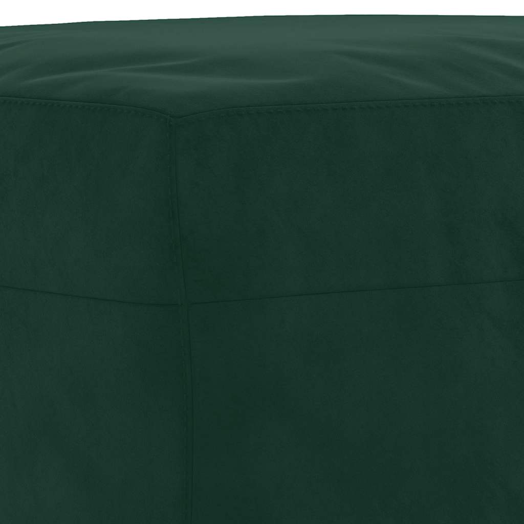 Σετ Σαλονιού 3 Τεμαχίων Σκούρο Πράσινο Βελούδινο με Μαξιλάρια - Pakobazaar