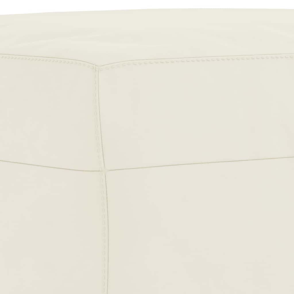 Σετ Σαλονιού 3 Τεμαχίων Κρεμ Βελούδινο με Μαξιλάρια