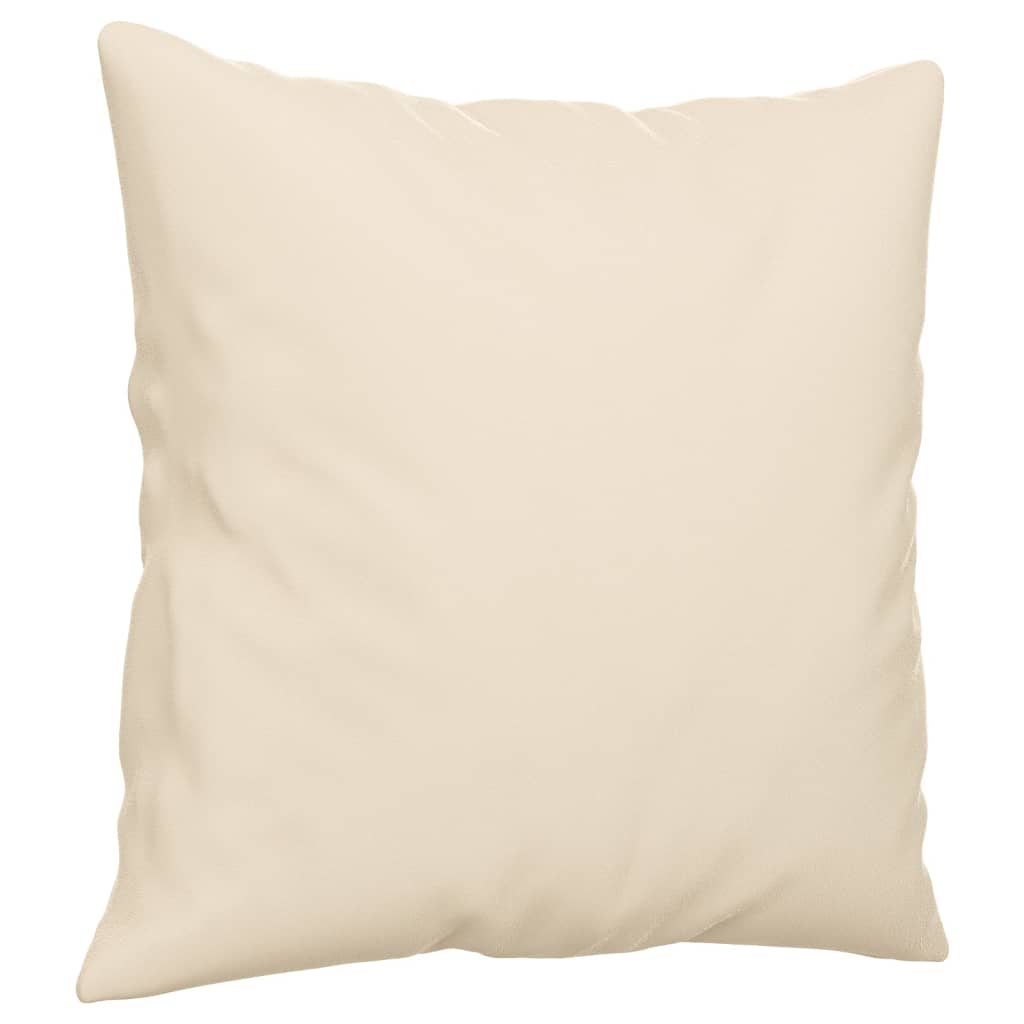 Σετ Σαλονιού 4 Τεμαχίων Μπεζ από Ύφασμα Μικροϊνών με Μξιλάρια