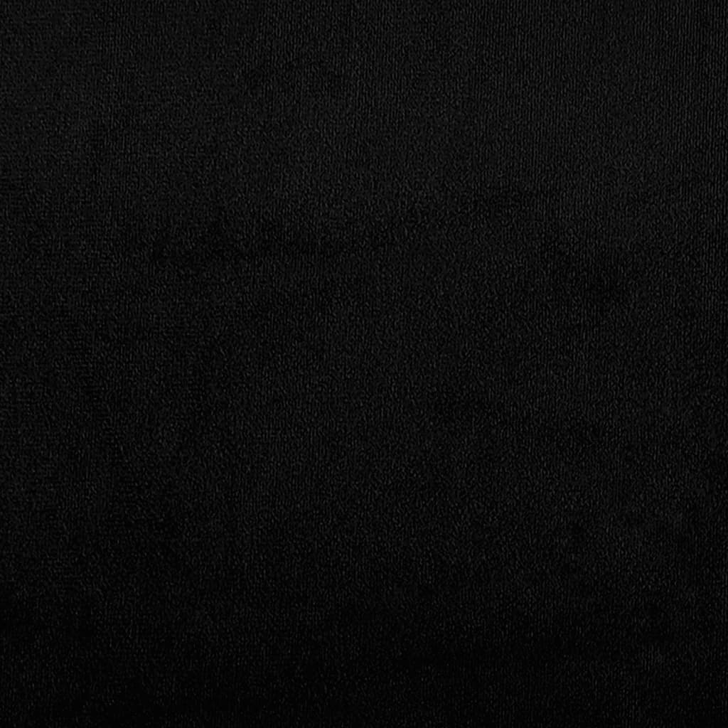 Σετ Σαλονιού 2 Τεμαχίων Μαύρο από Ύφασμα Μικροϊνών με Μαξιλάρια