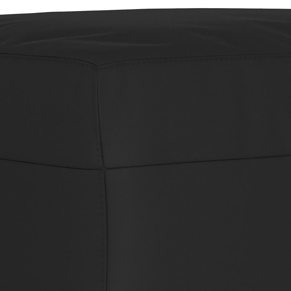 Πολυθρόνες Σετ 3 Τεμ. Μαύρες από Ύφασμα Μικροϊνών με Μαξιλάρια