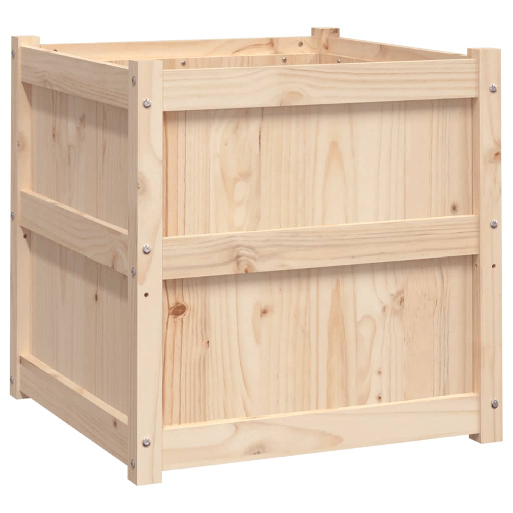 Ζαρντινιέρα 60 x 60 x 60 εκ. από Μασίφ Ξύλο Πεύκου - Pakobazaar