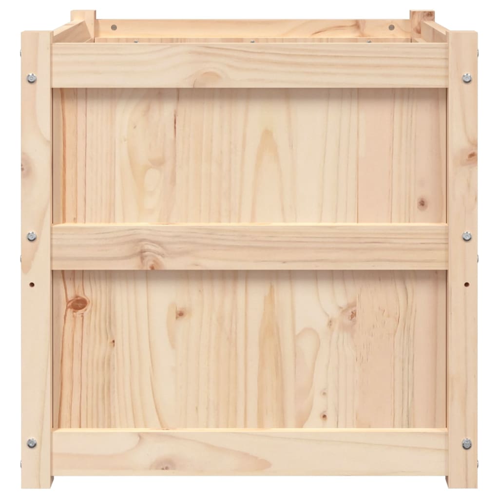 Ζαρντινιέρα 60 x 60 x 60 εκ. από Μασίφ Ξύλο Πεύκου - Pakobazaar