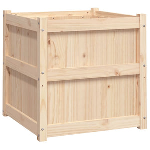 Ζαρντινιέρα 60 x 60 x 60 εκ. από Μασίφ Ξύλο Πεύκου - Pakobazaar