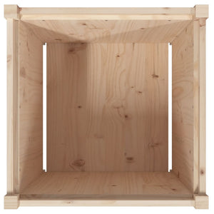 Ζαρντινιέρα 60 x 60 x 60 εκ. από Μασίφ Ξύλο Πεύκου - Pakobazaar