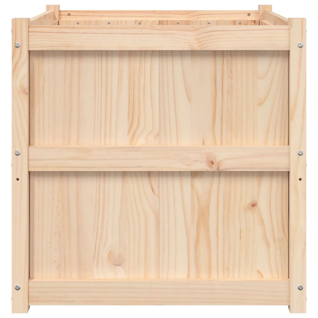 Ζαρντινιέρα 70 x 70 x 70 εκ. από Μασίφ Ξύλο Πεύκου