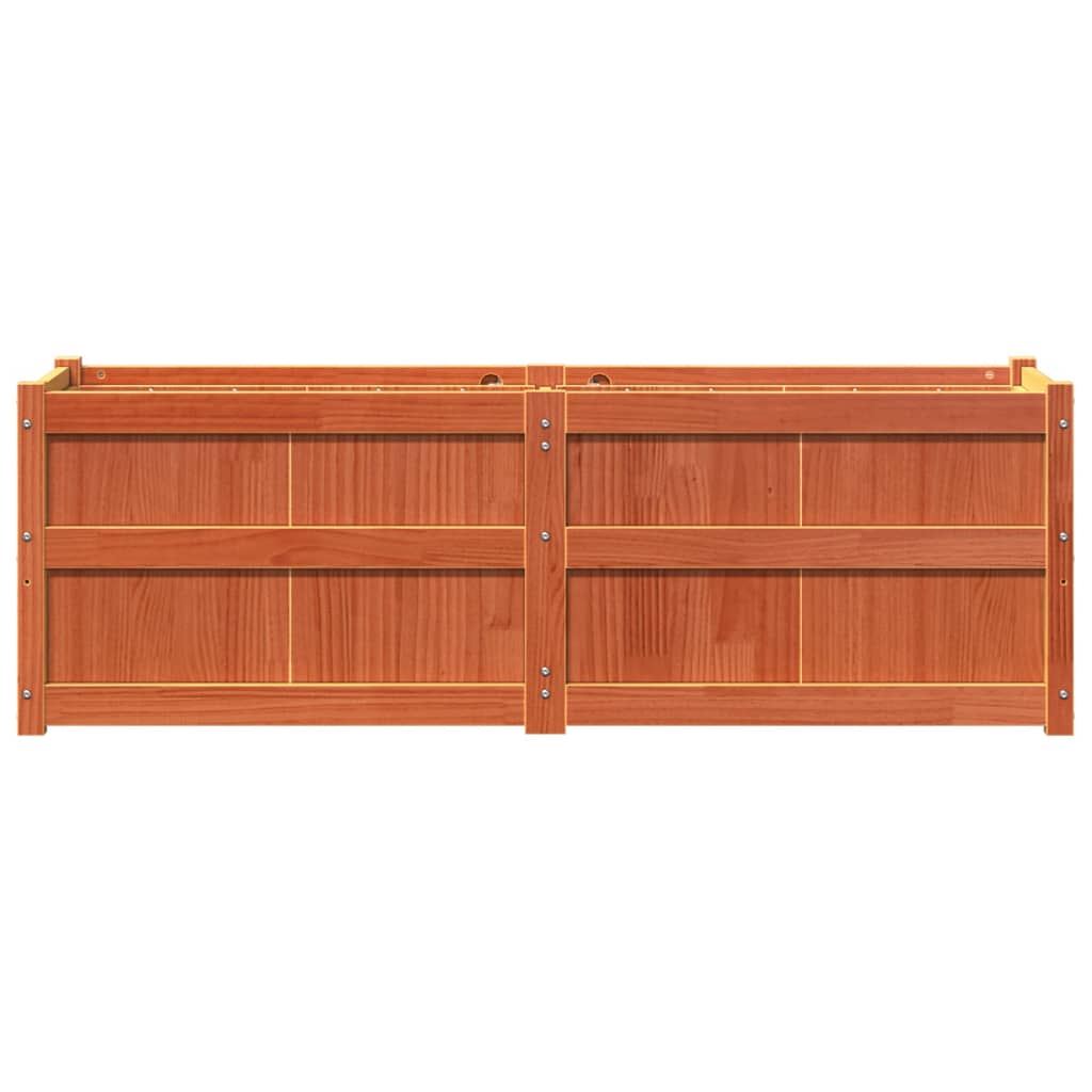 Ζαρντινιέρα Καφέ Κεριού 150 x 50 x 50 εκ. από Μασίφ Ξύλο Πεύκου