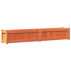 Ζαρντινιέρα Καφέ Κεριού 180 x 31 x 31 εκ. από Μασίφ Ξύλο Πεύκου