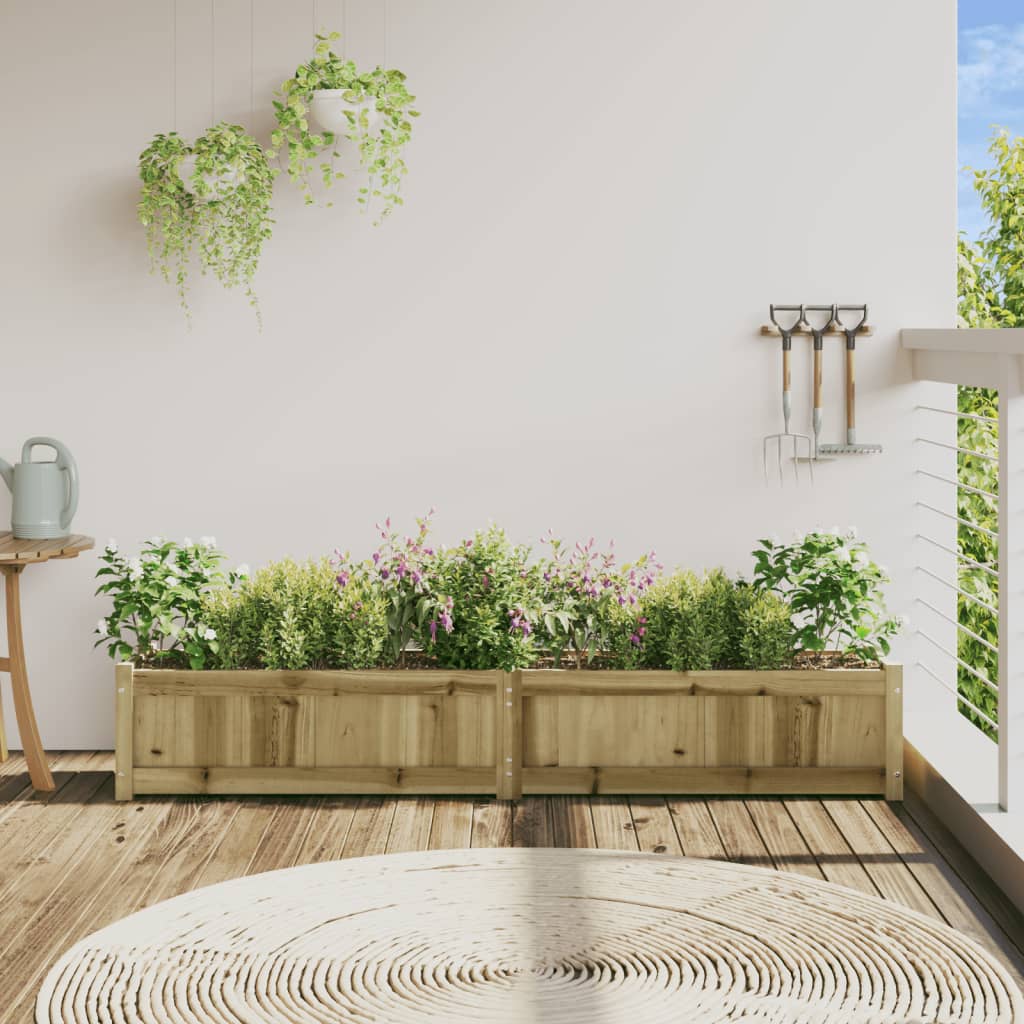 Ζαρντινιέρα 180 x 31 x 31 εκ. από Εμποτισμένο Ξύλο Πεύκου