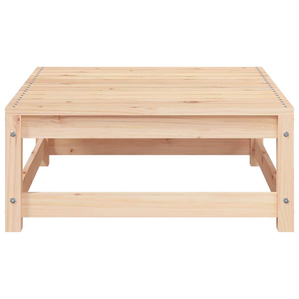 Καναπές Κήπου Χωρίς Μπράτσα με Υποπόδιο από Μασίφ Ξύλο Πεύκου - Pakobazaar