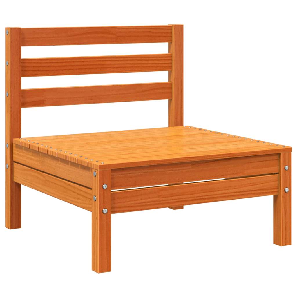 Καναπές Κήπου Χωρίς Μπράτσα 4 τεμ. Καφέ Κεριού Μασίφ Πεύκο - Pakobazaar