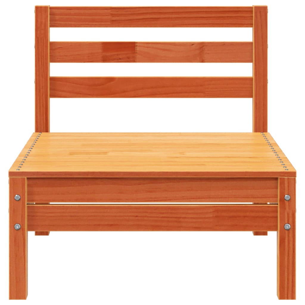 Καναπές Κήπου Τετραθέσιος Καφέ Κεριού από Μασίφ Ξύλο Πεύκου - Pakobazaar