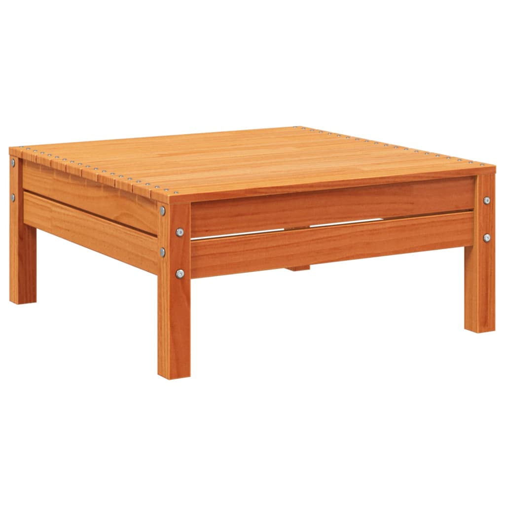 Καναπές Κήπου Τετραθέσιος Καφέ Κεριού από Μασίφ Ξύλο Πεύκου - Pakobazaar