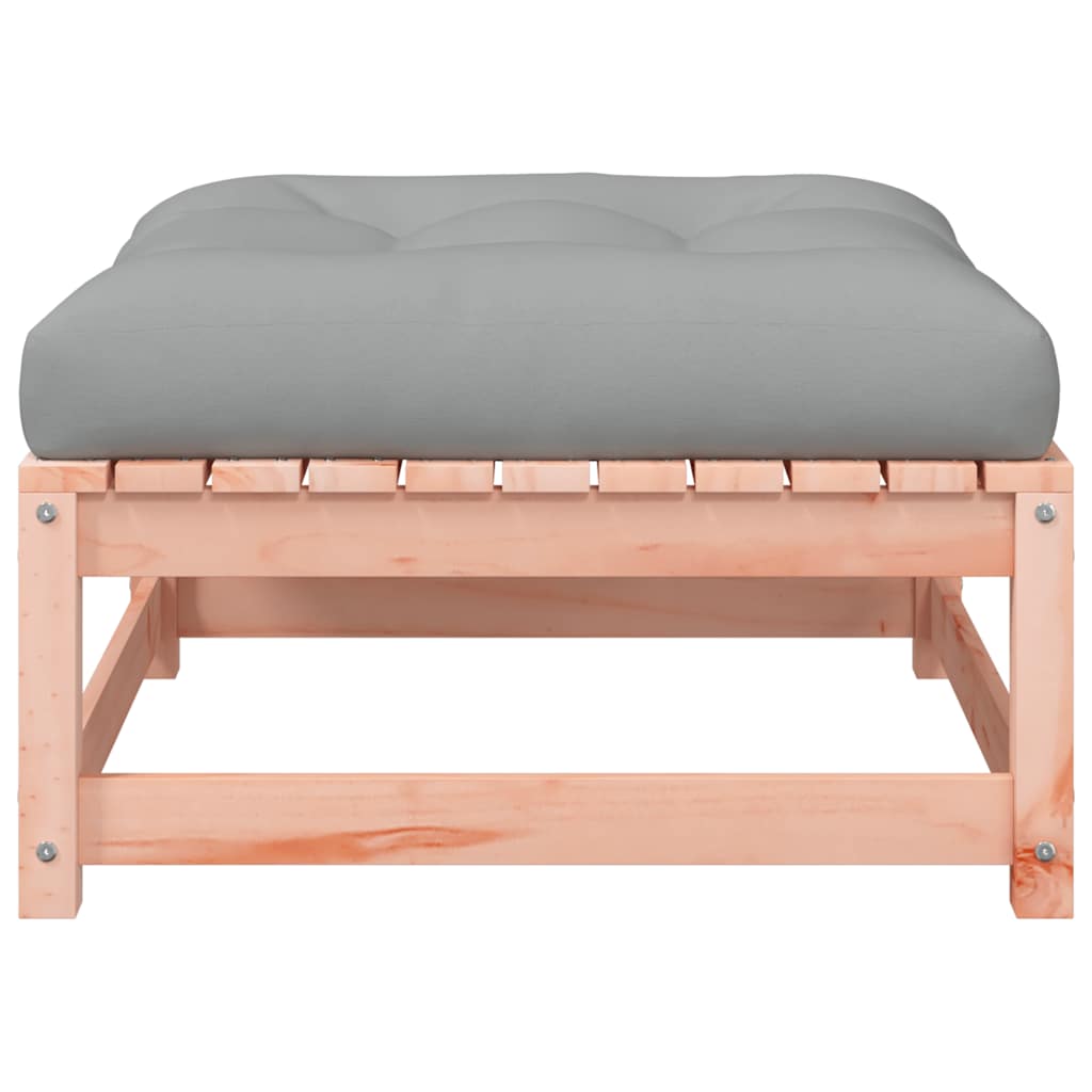 Υποπόδια Κήπου με Μαξιλάρια 2 τεμ. από Μασίφ Ξύλο Ψευδοτσούγκας - Pakobazaar