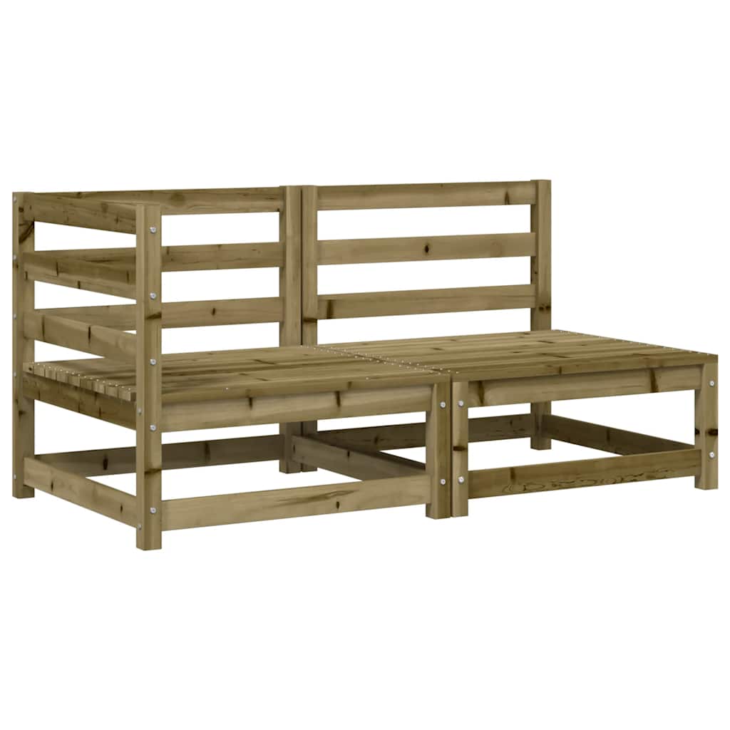 Καναπές Κήπου Διθέσιος με Μαξιλάρια Εμποτισμένο Ξύλο Πεύκου - Pakobazaar