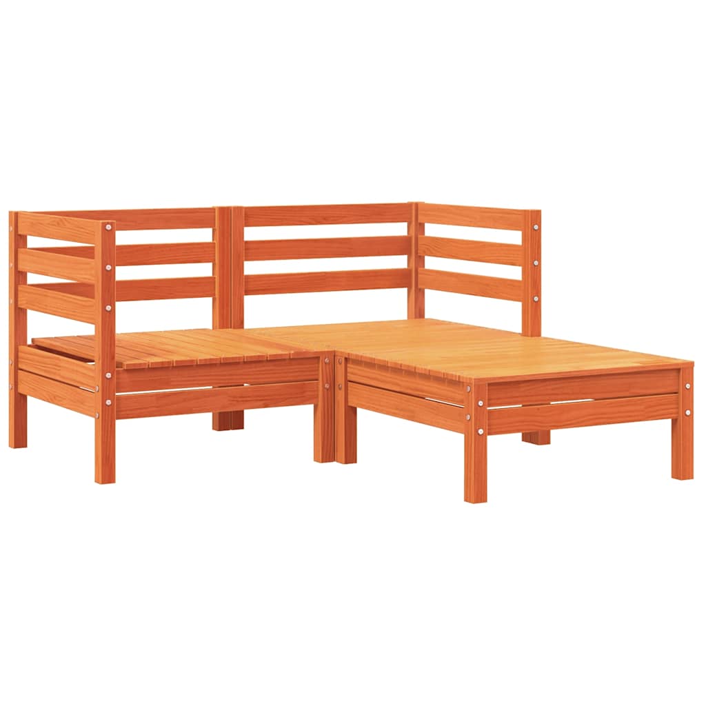 Καναπές Κήπου Διθέσιος με Μαξιλάρια και Υποπόδιο - Pakobazaar