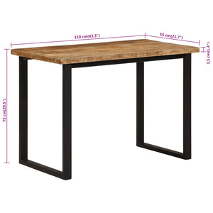 Τραπεζαρία 110 x 55 x 75 εκ. από Μασίφ Ξύλο Μάνγκο - Pakobazaar