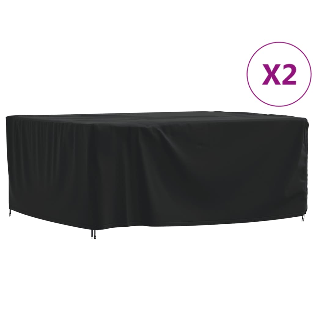Καλύμματα Επίπλων Κήπου 2τεμ. 242x182x100εκ. 420D Ύφασμα Oxford - Pakobazaar
