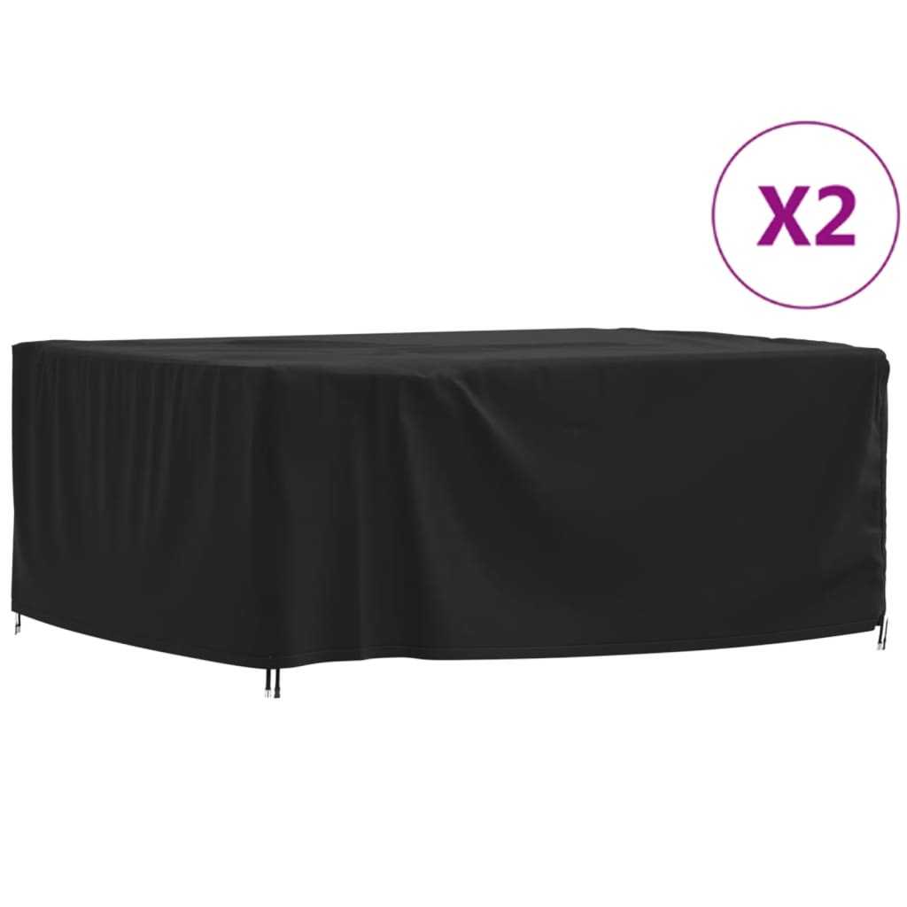 Καλύμματα Επίπλων Κήπου 2τεμ. 200x165x80 εκ. 420D Ύφασμα Oxford