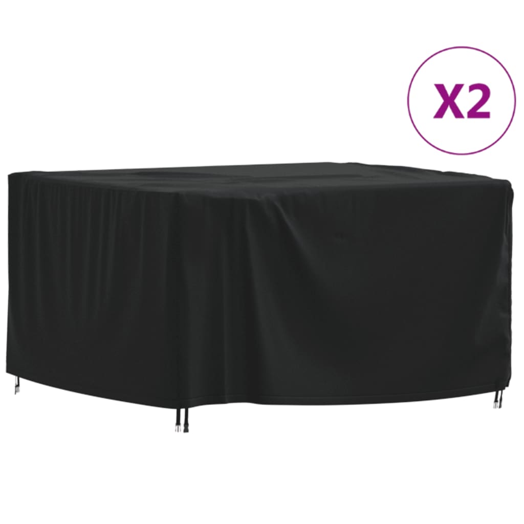 Καλύμματα Επίπλων Κήπου 2τεμ. 125x125x74εκ. 420D Ύφασμα Oxford