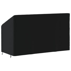 Καλύμματα Τριθέσιων Πάγκων 2 τεμ Μαύρα 165x70x65/94εκ Ύφ.Oxford