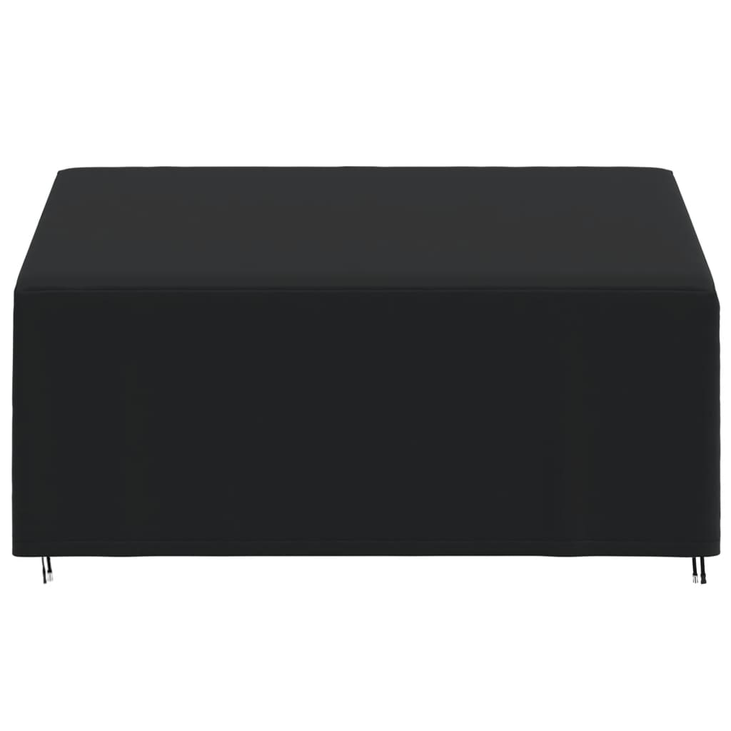 Καλύμματα Τριθέσιων Πάγκων 2 τεμ Μαύρα 175x85x68/94εκ Ύφ.Oxford - Pakobazaar