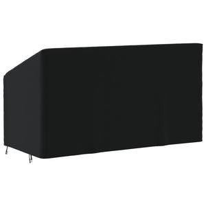 Καλύμματα Τριθέσιων Πάγκων 2 τεμ Μαύρα 175x85x68/94εκ Ύφ.Oxford - Pakobazaar