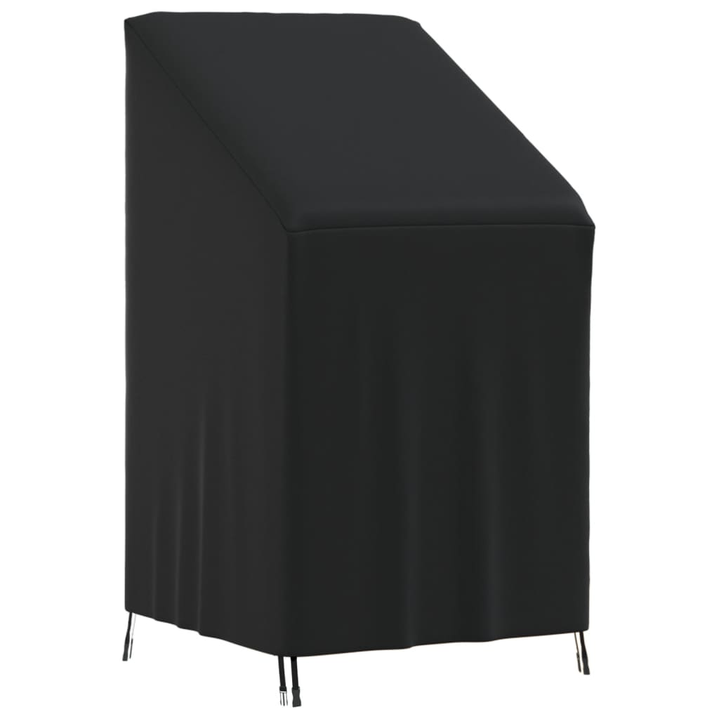 Καλύμματα Καρέκλας Κήπου 2 τεμ. Μαύρα 70x70x85/125εκ Ύφ. Oxford