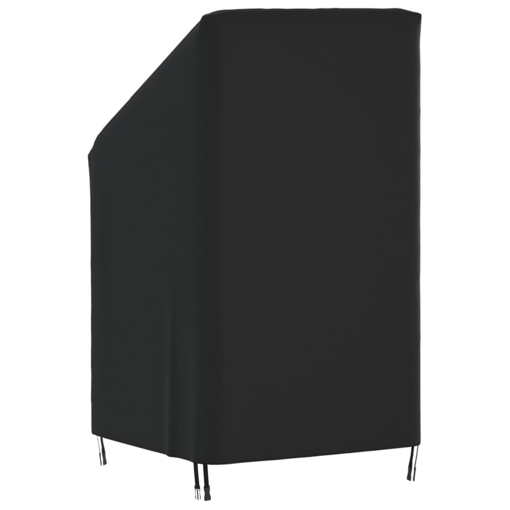Καλύμματα Καρέκλας Κήπου 2 τεμ. Μαύρα 70x70x85/125εκ Ύφ. Oxford