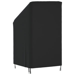Καλύμματα Καρέκλας Κήπου 2 τεμ. Μαύρα 70x70x85/125εκ Ύφ. Oxford