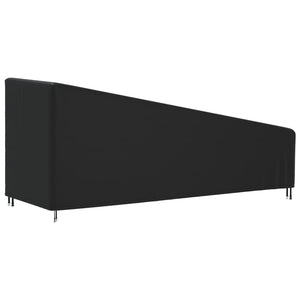 Καλύμματα Ξαπλώστρας 2 τεμ. Μαύρα 195x76x40/80 εκ. Ύφ. Oxford