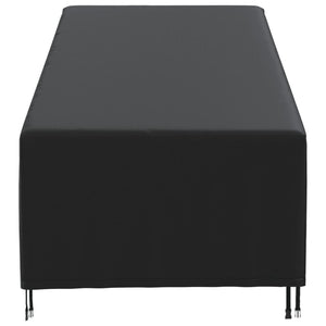 Καλύμματα Ξαπλώστρας 2 τεμ. Μαύρα 210x80x45/75 εκ. Ύφ. Oxford