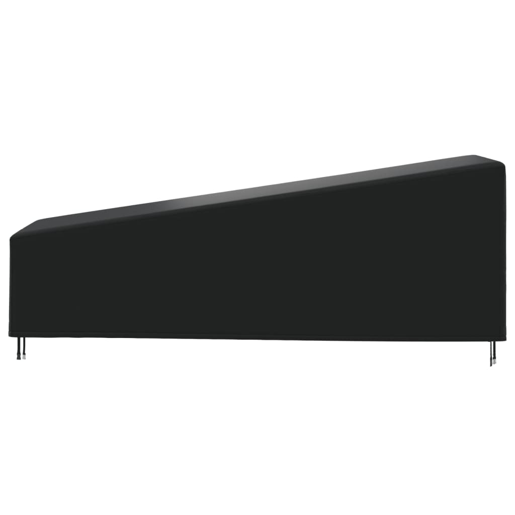 Καλύμματα Ξαπλώστρας 2 τεμ. Μαύρα 210x80x45/75 εκ. Ύφ. Oxford