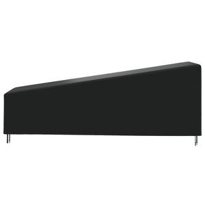 Καλύμματα Ξαπλώστρας 2 τεμ. Μαύρα 210x80x45/75 εκ. Ύφ. Oxford
