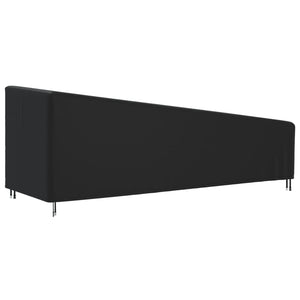 Καλύμματα Ξαπλώστρας 2 τεμ. Μαύρα 210x80x45/75 εκ. Ύφ. Oxford
