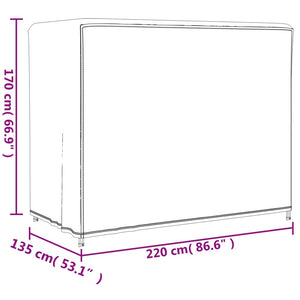 Καλύμματα Κούνιας Κήπου 2τεμ. 220x135x170 εκ 420D Ύφασμα Oxford