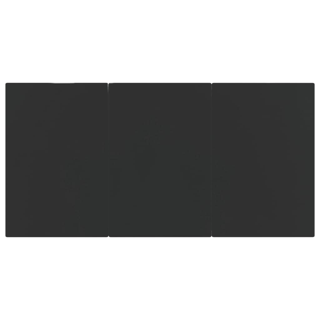 Σετ Τραπεζαρίας Κήπου 5 Τεμ. Μαύρο από Συνθετικό Ρατάν/Ατσάλι