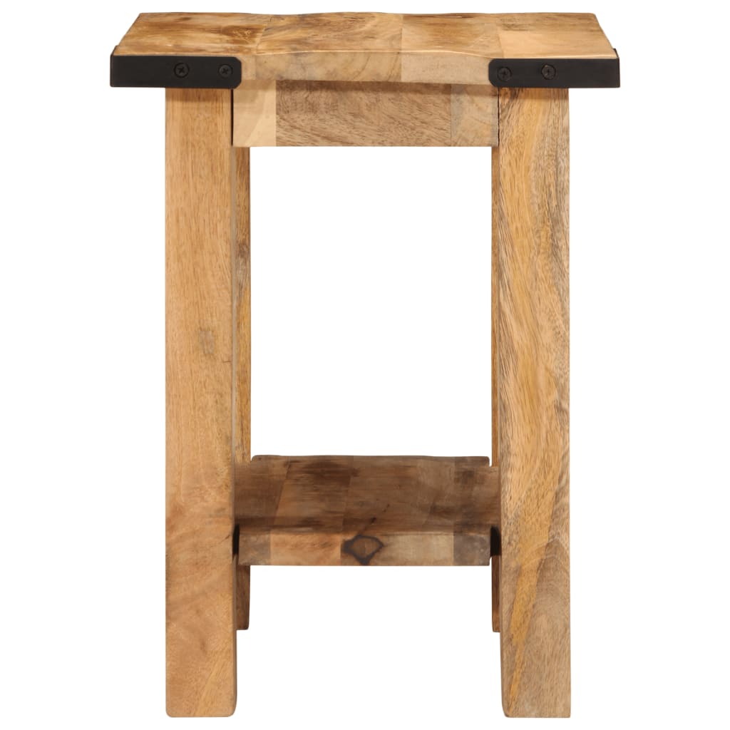 Βοηθητικό Τραπέζι 40x30x40 εκ. Ακατέργαστο Μασίφ Ξύλο Μάνγκο