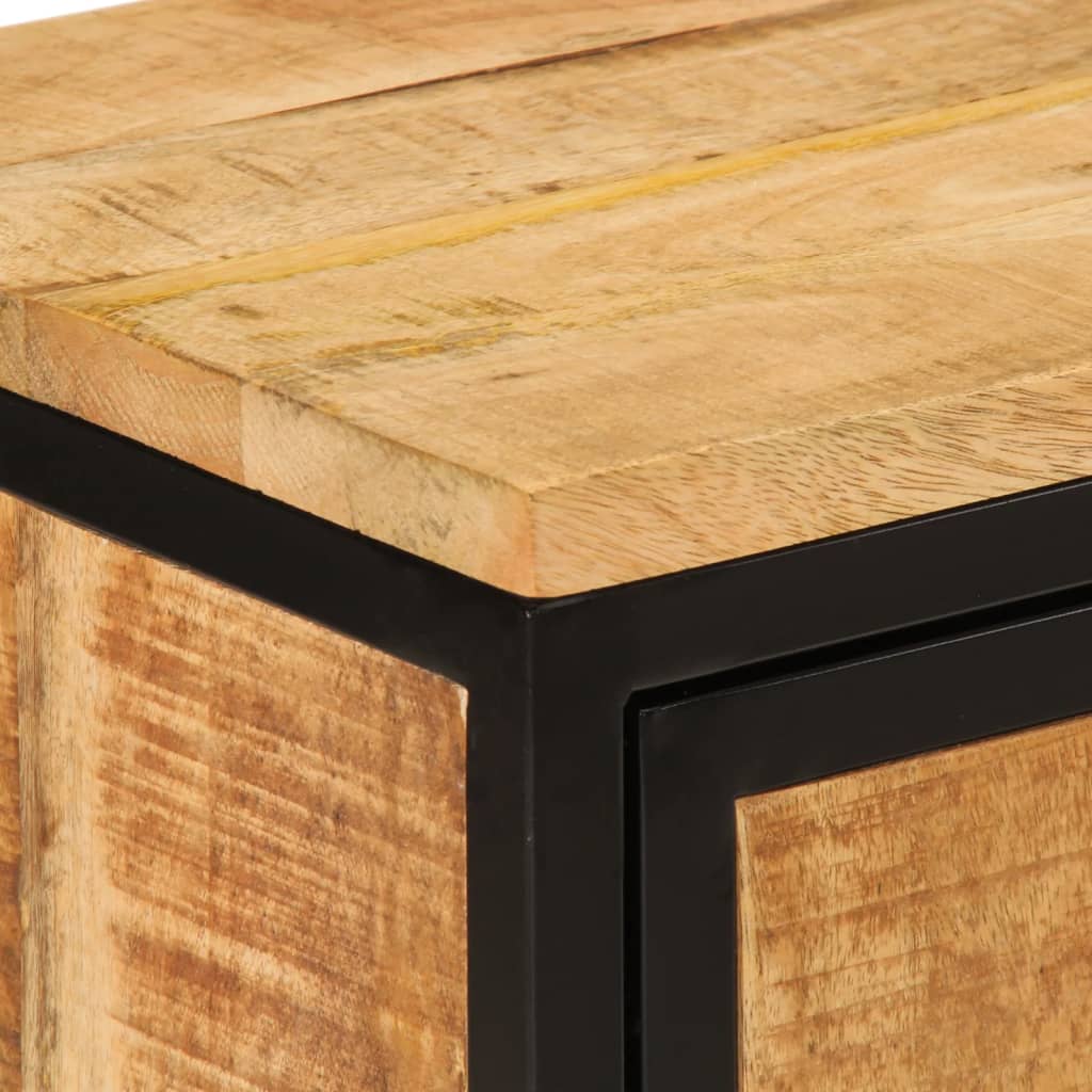 Κομοδίνο 40 x 30 x 52,5 εκ. Μασίφ Ακατέργαστο Ξύλο Μάνγκο - Pakobazaar