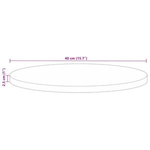 Επιφάνεια Τραπεζιού Στρογγυλή Ø40x2,5εκ Μασίφ Ανακυκλωμένο Ξύλο