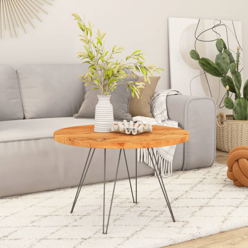 Επιφάνεια Τραπεζιού Στρογγυλή Ø60x3,8 εκ. Μασίφ Ξύλο Ακακίας