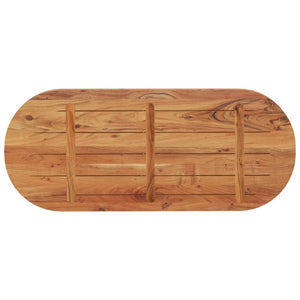 Επιφάνεια Τραπεζιού Οβάλ 120x50x2,5 εκ. Μασίφ Ξύλο Ακακίας
