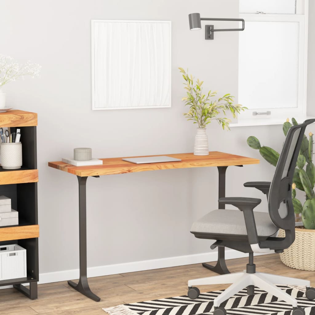 Επιφάνεια Γραφείου Ορθογώνια 120x50x2,5 εκ. Μασίφ Ξύλο Ακακίας - Pakobazaar