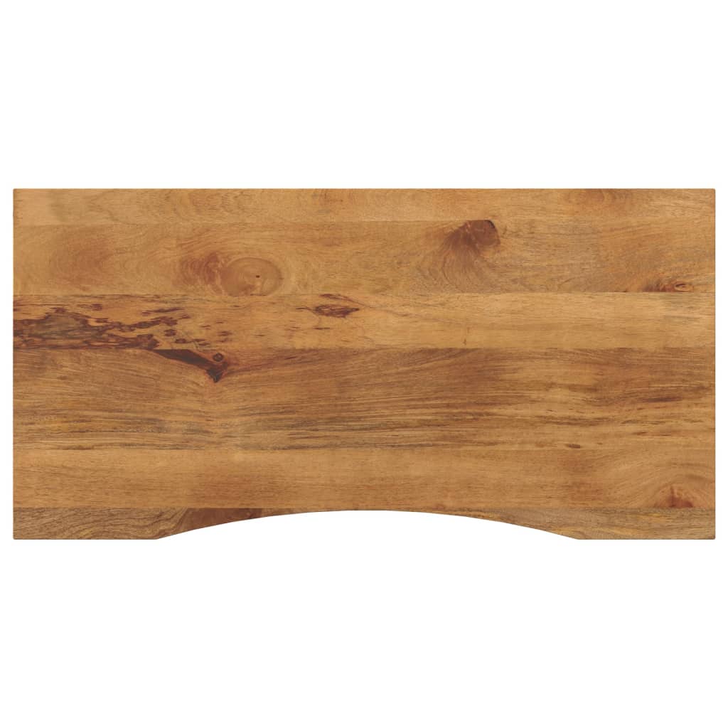 Επιφάνεια Γραφείου Καμπύλη 140x60x2,5 εκ Μασίφ Ακατ. Μάνγκο - Pakobazaar
