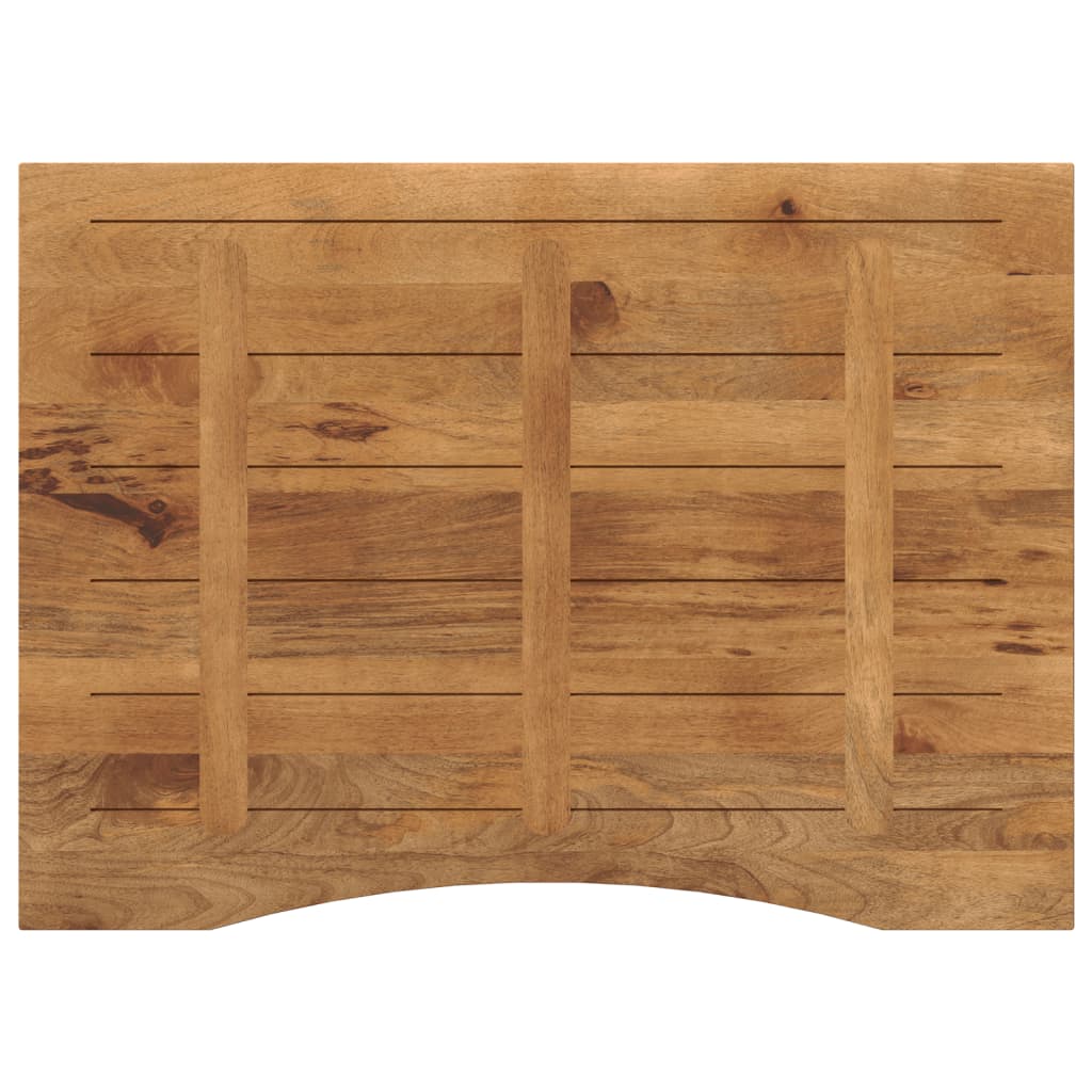 Επιφάνεια Γραφείου Καμπύλη 100x80x2,5 εκ Μασίφ Ακατ. Μάνγκο